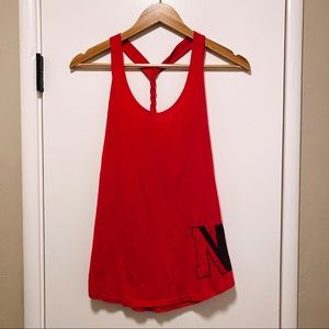 Northeastern University Red Under Armour Tank Top